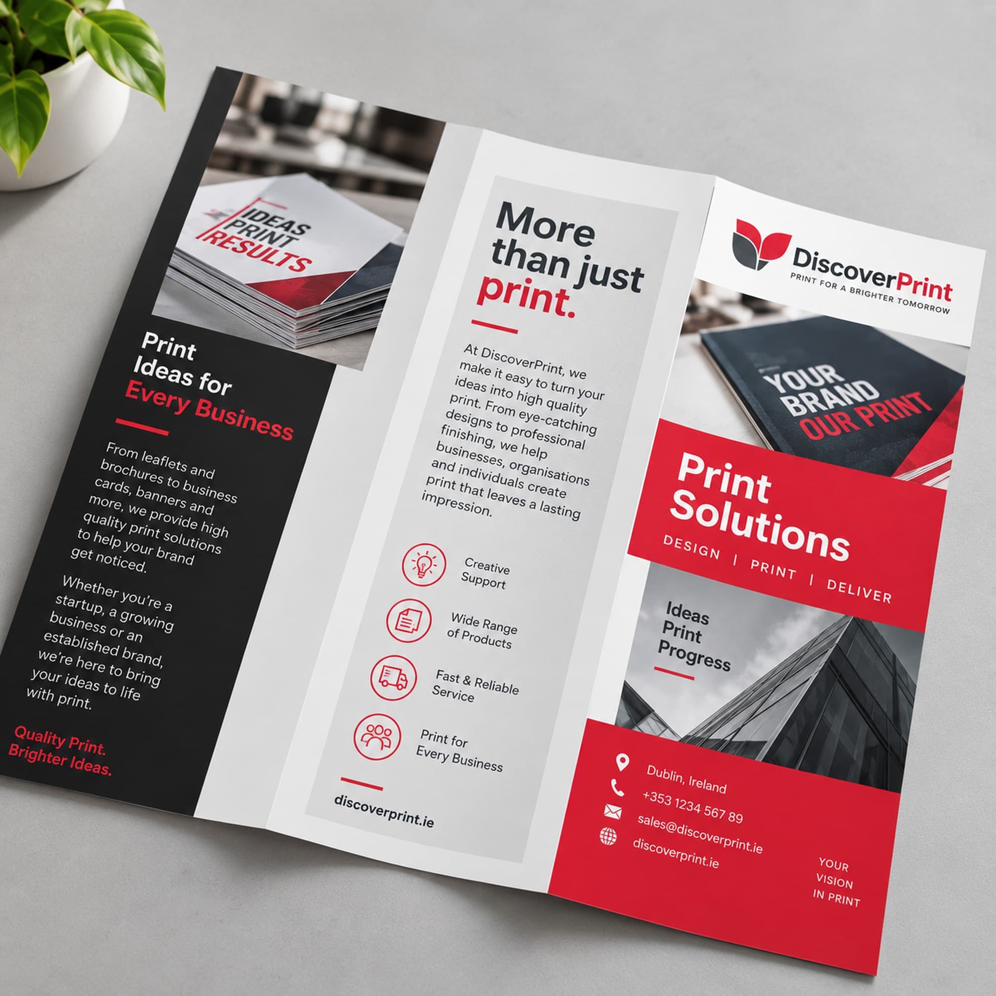 396mm x 210mm Folded Menu printed by Discoverprint