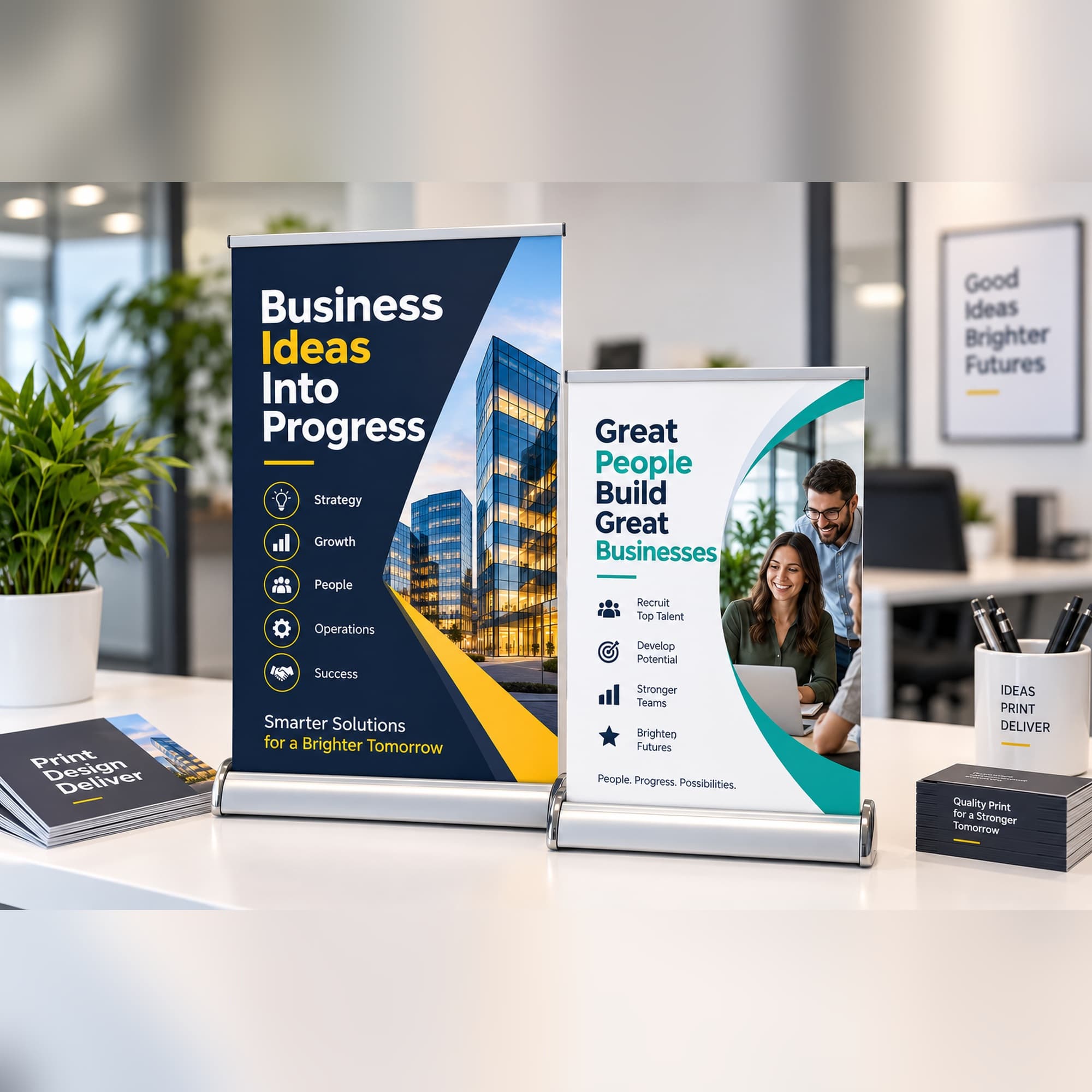 Desktop Roller Banners printed by Discoverprint
