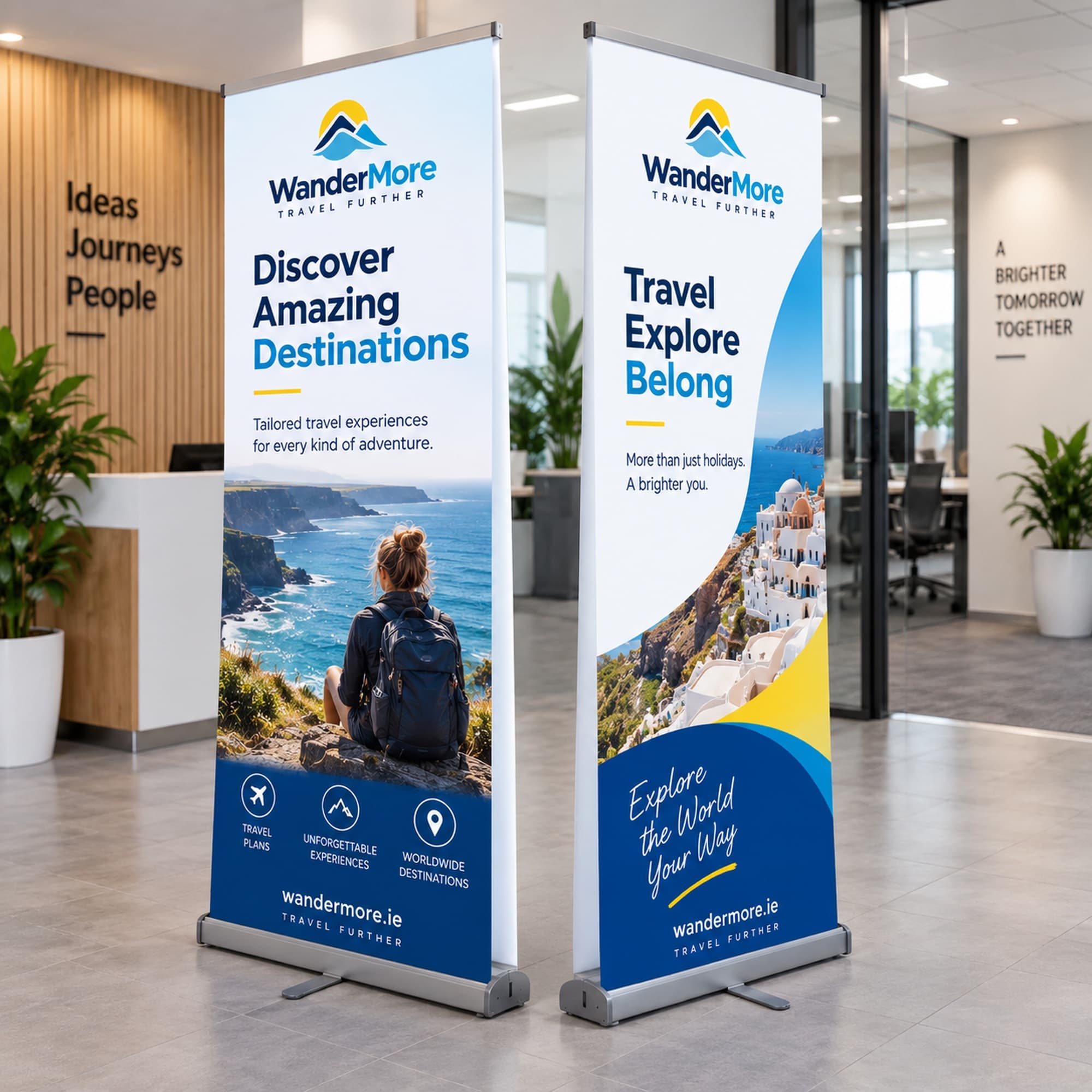 Double Sided Roller Banners printed by Discoverprint