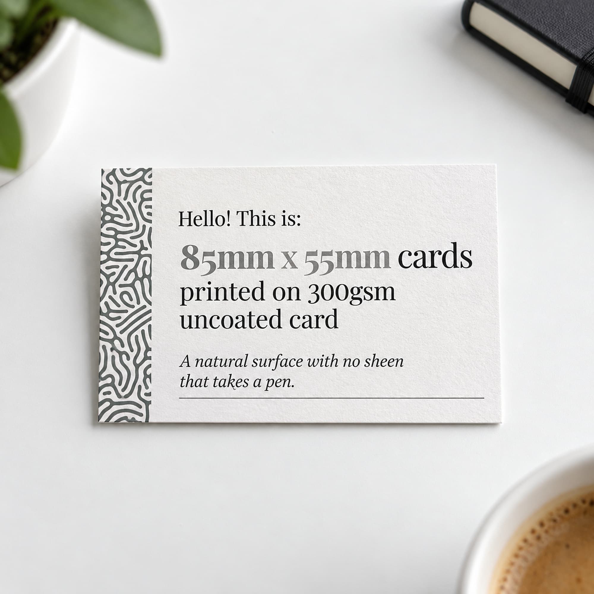 Uncoated Business Cards printed by Discoverprint