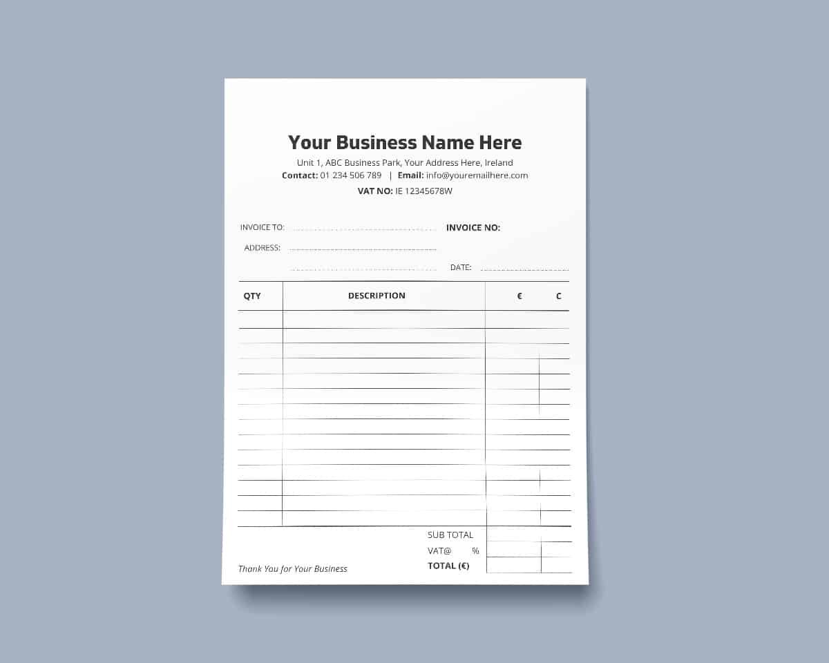 design invoice books online