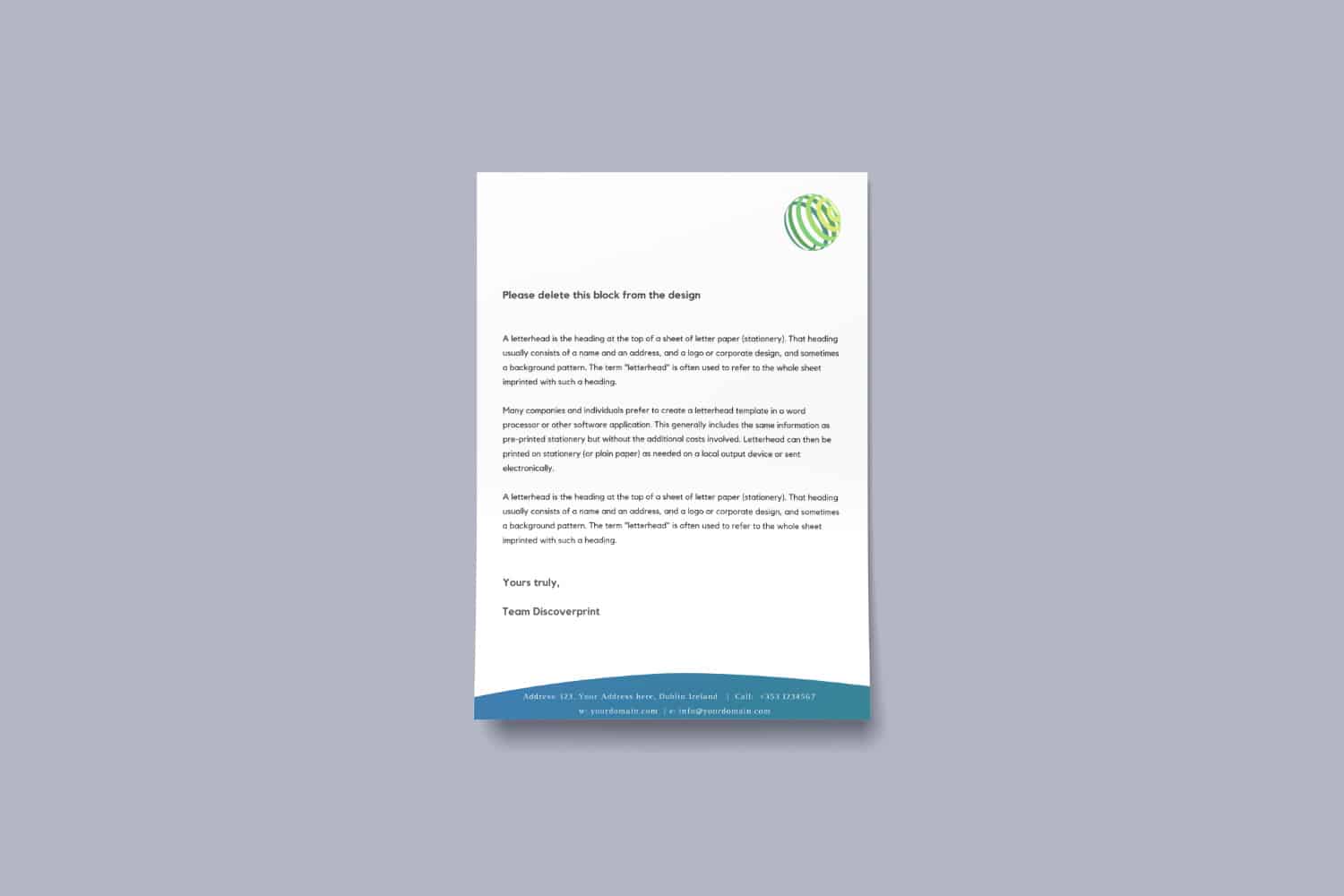 Create Company Letterhead Online Free Pertaining To Free Online Business Letterhead Templates