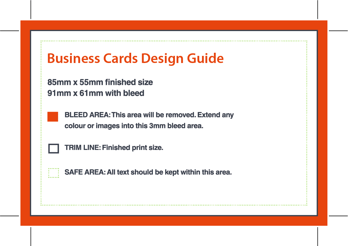 business card size